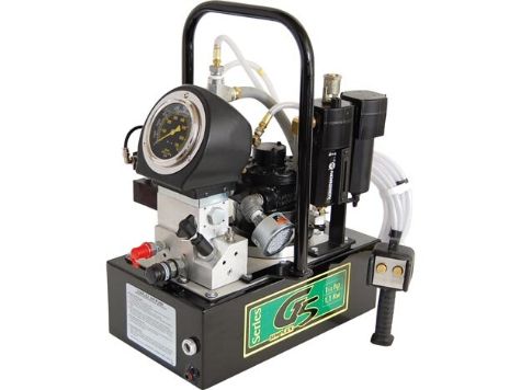 G5773T, Air Hydraulic Torque Wrench Pump, 4/2 Solenoid Valve, 55 in3/min  (901,3 cm3/min) Oil Flow at 10,000 psi (700 bar), 2.5 Gallon (9,46 l)  Usable Oil