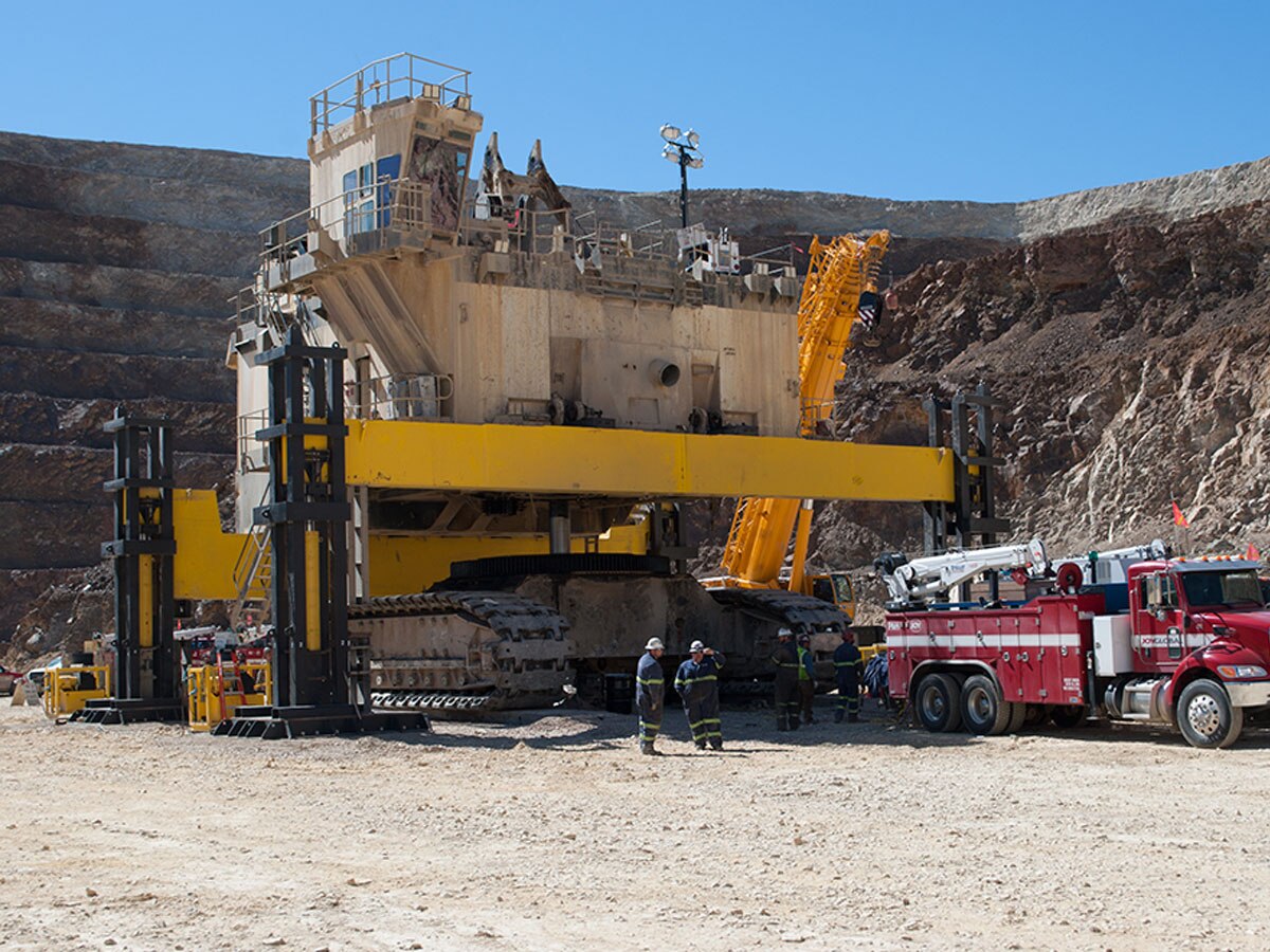 Electric Rope Shovel Undecking Enerpac